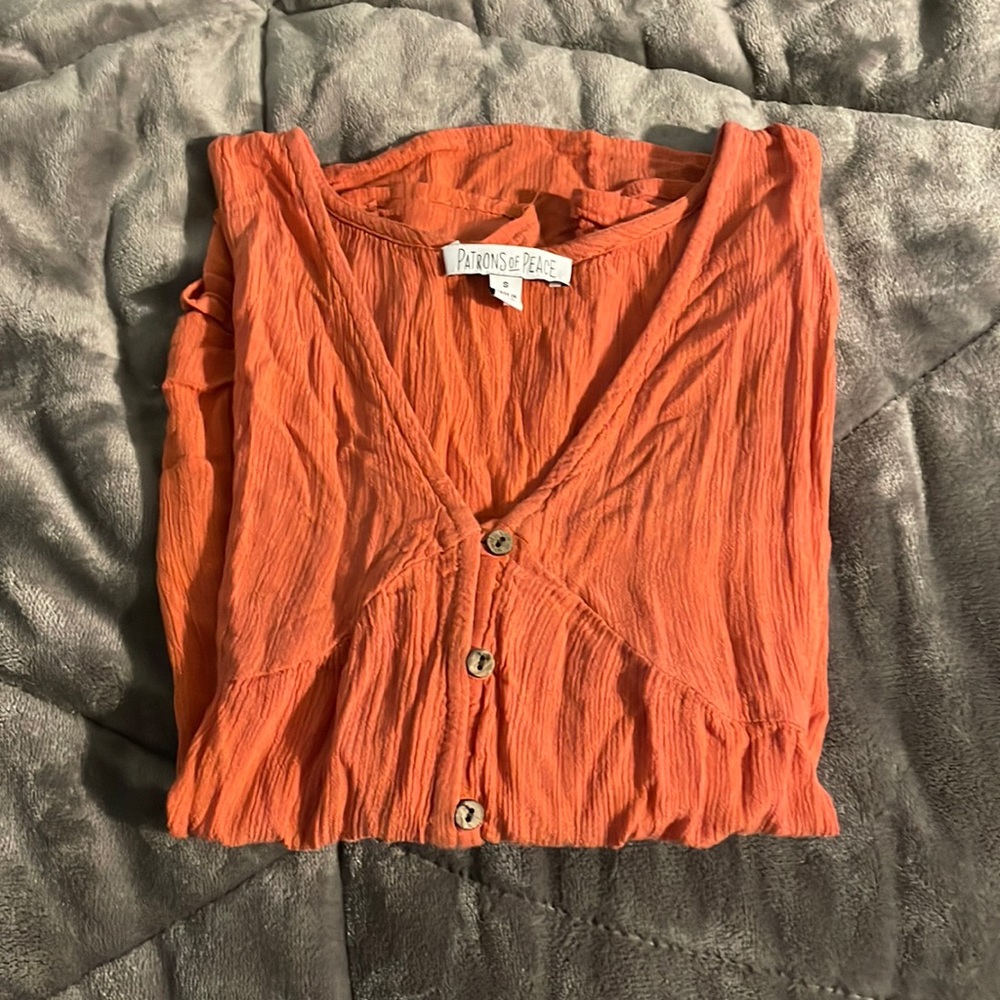Orange blouse